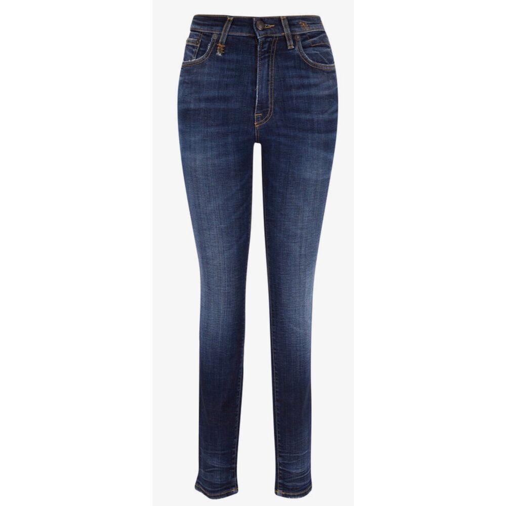 R13 Made in Italy Howell Indigo High-Rise Skinny Jean NWT Size 24